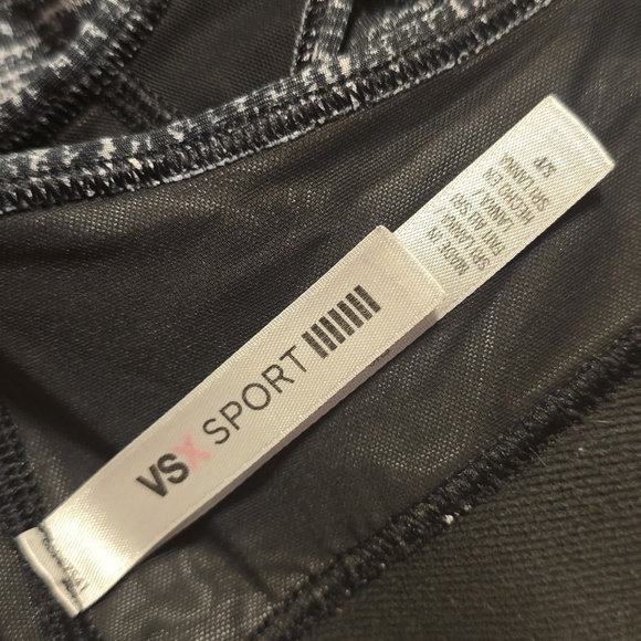 VSX Black and Gray Sports Bra with Racerback Design S - Picture 2 of 2